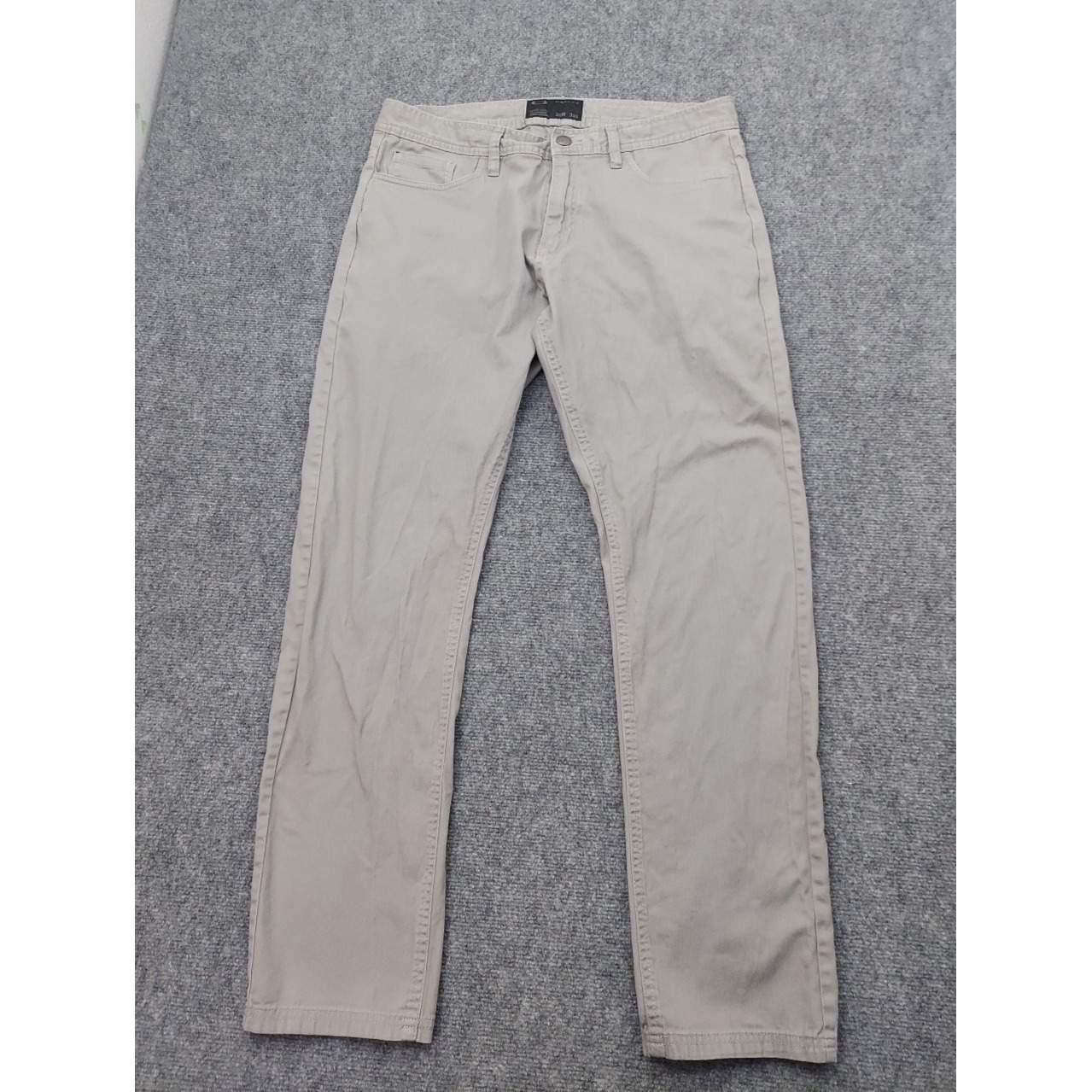 Oakley Chino Pants Mens 36x32 Gray Straight Lightweight Casual Stretch Logo